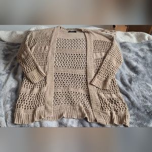 Loose knit cardigan